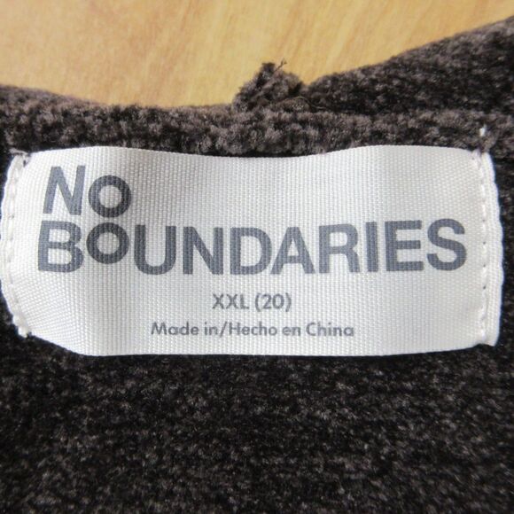 Chenille Y2K Vibe Cropped Sweater Hoodie XXL Breen Chocolate 2XL Coffee Brn NWT - Picture 7 of 11